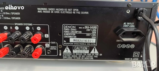 Ресивър Denon DRA-545RD, снимка 6 - Ресийвъри, усилватели, смесителни пултове - 50846228