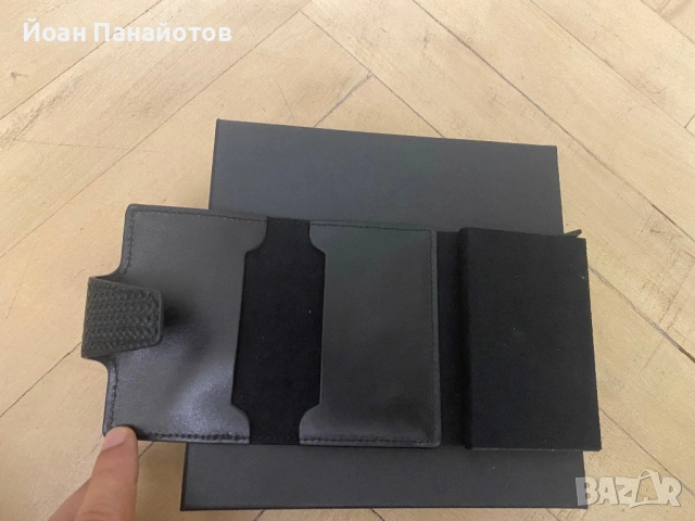 Тъмно син колан и визитник Teodor, снимка 5 - Колани - 54204154