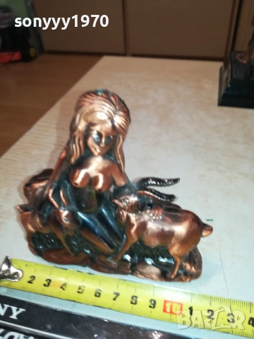 ЖЕНА С КОЗЛЕТА-МЕТАЛНА ЗАПАЛКА 0709251707LCHERY, снимка 16 - Антикварни и старинни предмети - 51634129