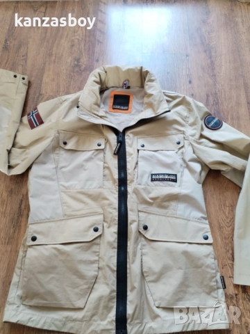 Napapijri A-Tepees Jacket Beige Cornstalk - страхотно мъжко яке КАТО НОВО ХЛ, снимка 6 - Якета - 51695318