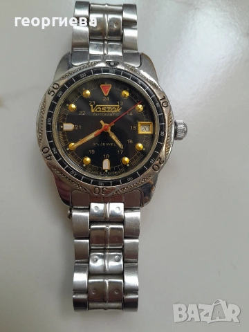 отлично работещ автомат Восток/Wostok 31 к, снимка 2 - Антикварни и старинни предмети - 53710088