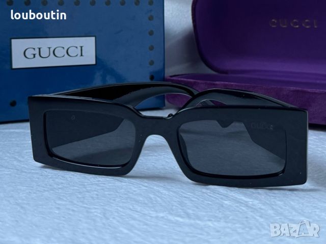Gucci 2024 дамски слънчеви очила правоъгълни, снимка 6 - Слънчеви и диоптрични очила - 45440689
