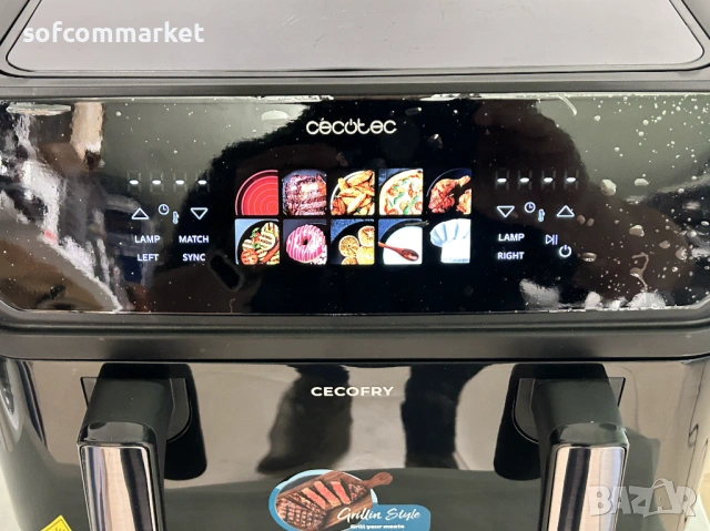 Airfryer Еърфрайер Cecotec Cecofry&Grill Duoheat 10L, снимка 2 - Фритюрници - 53635567