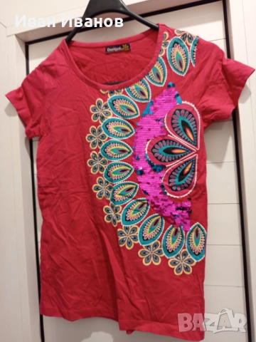 Чисто нова дамска тениска Desigual, снимка 6 - Тениски - 51750243