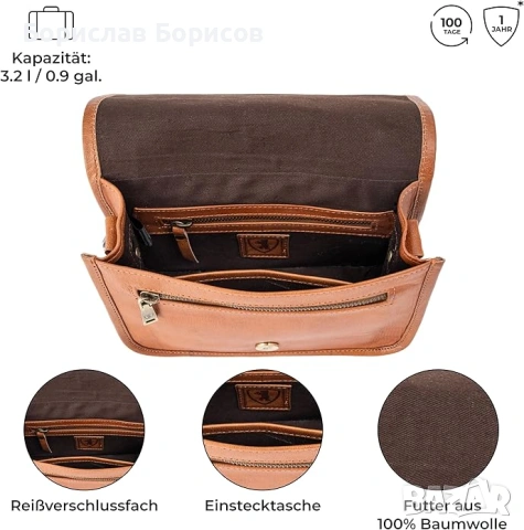 Кожени дамски чанти Berliner Bags, снимка 3 - Чанти - 46802419