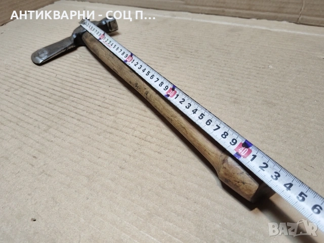 Стара Кована Френска Брадва с Чук / 0,7 кг. / НОМЕР 1782., снимка 8 - Антикварни и старинни предмети - 54001997