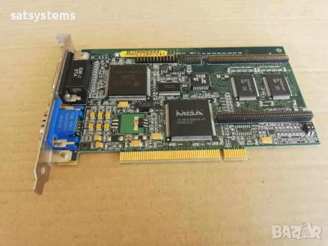 Видео карта Matrox MGA-MIL/2/SNI 576-04 REV.A 2MB PCI, снимка 5 - Видеокарти - 47909293