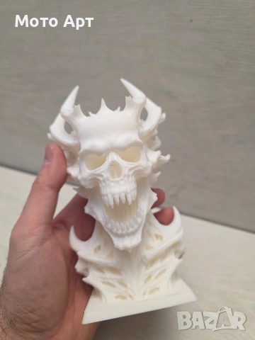 Демонска Дяволска Глава Фигура Демон Дявол Diablo 3D Принт за Оцветяване, снимка 5 - Статуетки - 54090626