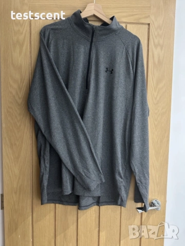 Under Armour мъжка блуза XL & XXL 2XL отлично състояние в сиво, снимка 3 - Спортни дрехи, екипи - 54085306