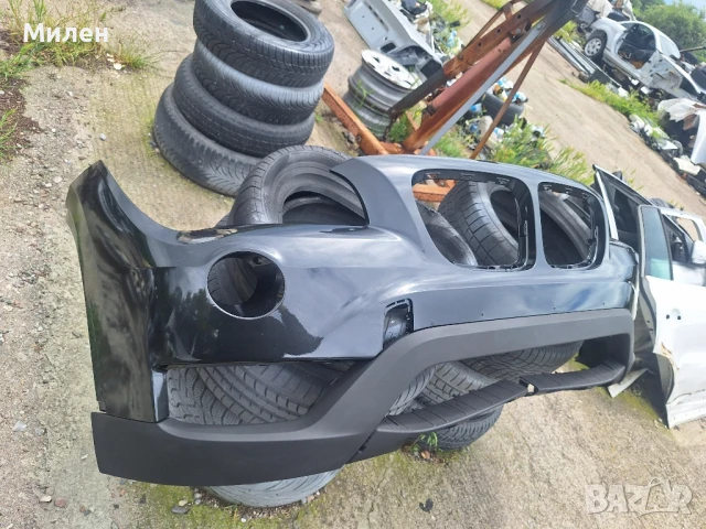BMW X1 E84 LCI Facelift X-Line 2012-2015 Година Предна Броня Оригинална Със Спойлер БМВ Х1 Фейслифт , снимка 3 - Части - 50482052