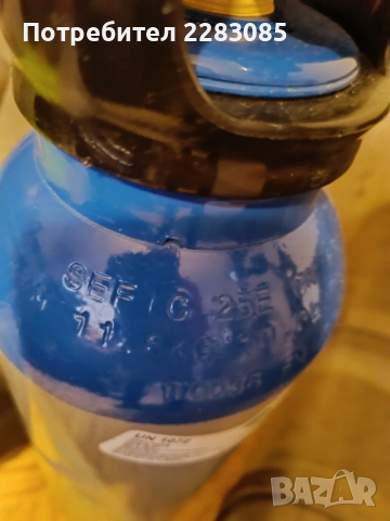 Кислородна бутилка 10 литра комплект с редуцир вентил, снимка 2 - Медицински консумативи - 52316665