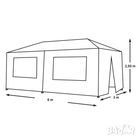 Парти шатра -  три размера / Шатра за събития, снимка 8 - Градински мебели, декорация  - 53276227