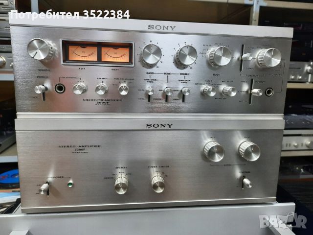 SONY 200f 3200f TOP END STEREO SET PREAMP & POWER AMP , снимка 1 - Ресийвъри, усилватели, смесителни пултове - 45839609