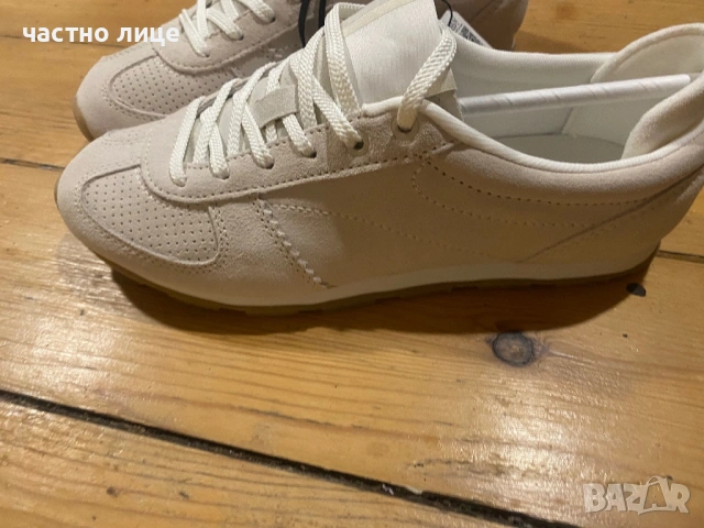 Естествена кожа zara нови с етикет  сникърси, снимка 3 - Дамски ежедневни обувки - 54168868