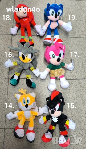 Нови модели СОНИК/SONIC герои-7е, снимка 7 - Плюшени играчки - 44198183