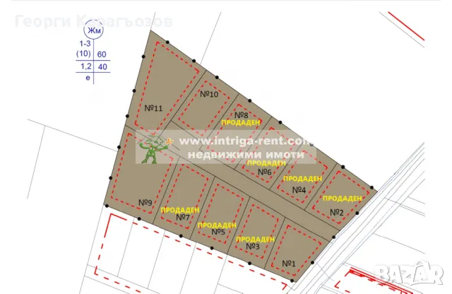 1181. Парцел в регулация №11 - 1293м2 | квартал Младежки хълм - Хасково., снимка 1 - Парцели - 49452842