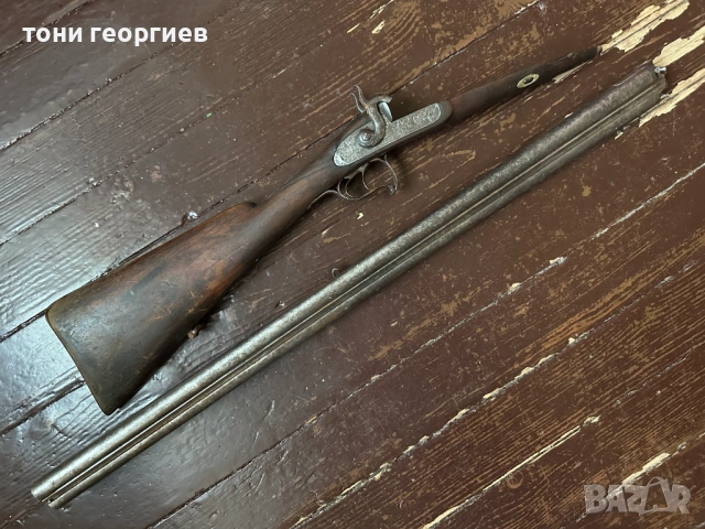 ДВЕ ДИМЯЩИ ДУЛА - ЛОВНА ПУШКА 1850 г., снимка 12 - Ловно оръжие - 54139869