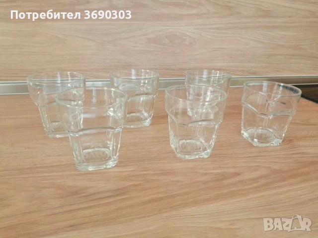 6 броя чаши за уиски/вода/сок, по 230 мл 