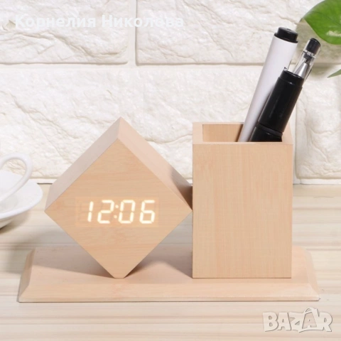 Органайзер и LED часовник с няколко показателя 2 в 1, снимка 8 - Други стоки за дома - 54198728