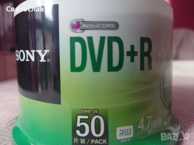 Нови Sony DVD+R дискове , снимка 1 - CD дискове - 48836703