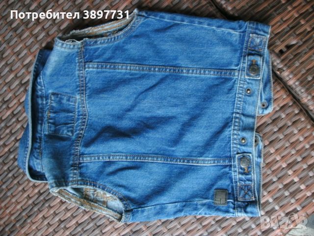 Дънков елек без ръкав - оригинален Denim Jeans, снимка 11 - Детски якета и елеци - 45658891