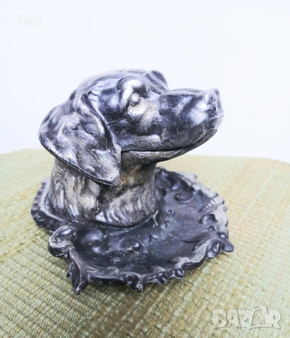 Винтидж метален пeпeлник Куче 