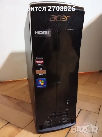 БАРТЕР ! Компютър ACER с HDMI AMD E2-3200 AMD Radeon HD 6370D 4 GB RAM, снимка 1 - PlayStation конзоли - 49250277