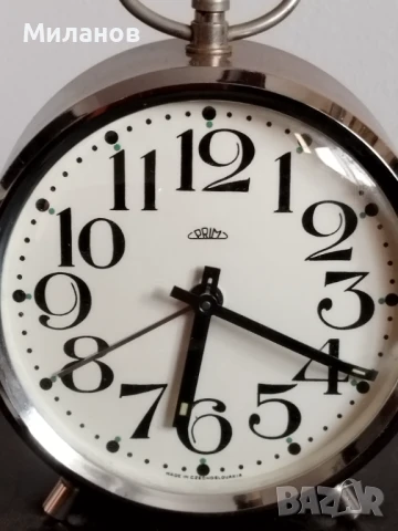 Стар механичен будилник, настолен часовник, снимка 2 - Антикварни и старинни предмети - 51143263