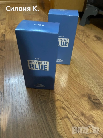 •	“2 бр. нови Avon Individual Blue – запечатани”
