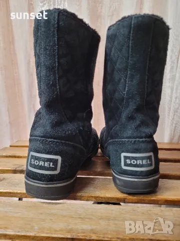 SOREL Waterproof естествен велур апрески,ботуш- 39 номер, снимка 14 - Дамски апрески - 48323017