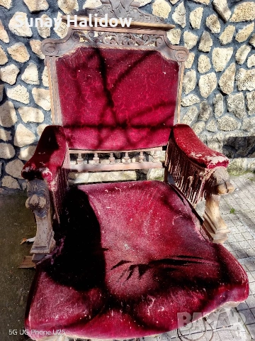 ръчно изработен стол Френската буржоазия, снимка 3 - Антикварни и старинни предмети - 53474691