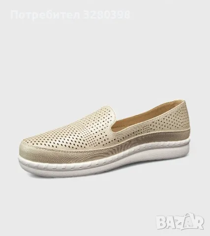 Дамски лоуфъри в бежов цвят модел: A2373-3 BEIGE, снимка 2 - Дамски ежедневни обувки - 50071468