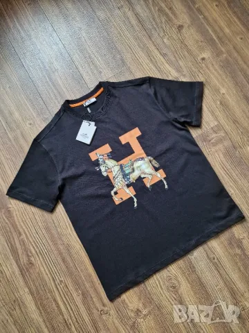 страхотна мъжка тениска HERMES размер S M L XL 2XL , снимка 2 - Тениски - 49034266