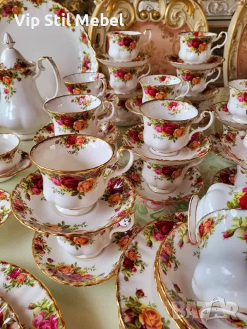 Английски чашки Royal Albert Old County Rose , снимка 11 - Антикварни и старинни предмети - 46897275