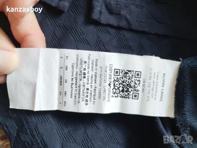 EMPORIO ARMANI POLO 8N1FP0 - страхотна мъжка тениска С, снимка 10 - Тениски - 50143086