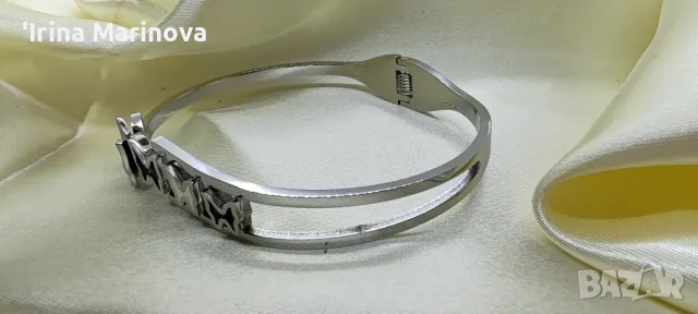 Гривна от медицинска стомана , снимка 2 - Гривни - 49982562