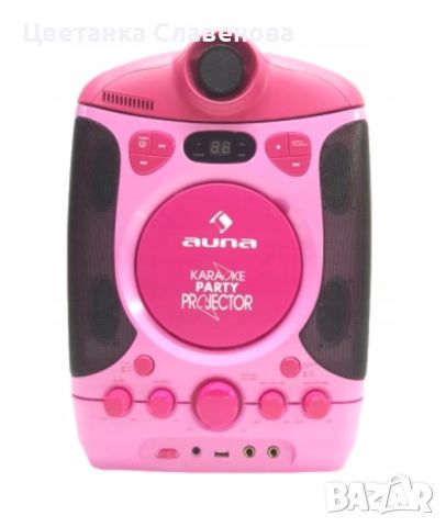 Продавам Комплект за караоке Kara Projectura розов + комплект LED микрофон Kara Dazzl, снимка 3 - Караоке - 45512833