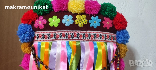 Кукерска маска, гугла, ръчна изработка, капашон,Новодел, Сурва, Кукерландия, снимка 10 - Колекции - 42880006