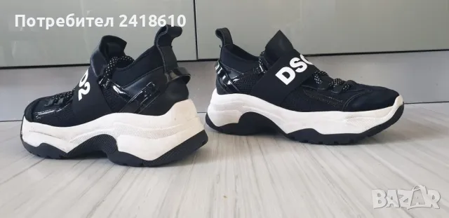 DSQUARED2 Leather Made in Italy Womens Size 37/24см ОРИГИНАЛ! Дамски Кецове, снимка 6 - Кецове - 50146125