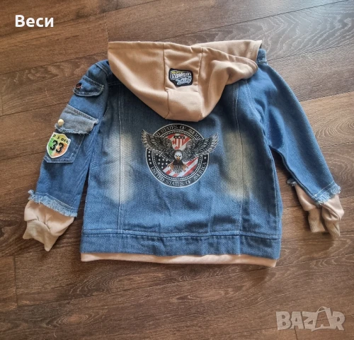 Детско дънково яке, снимка 2 - Детски якета и елеци - 51187828