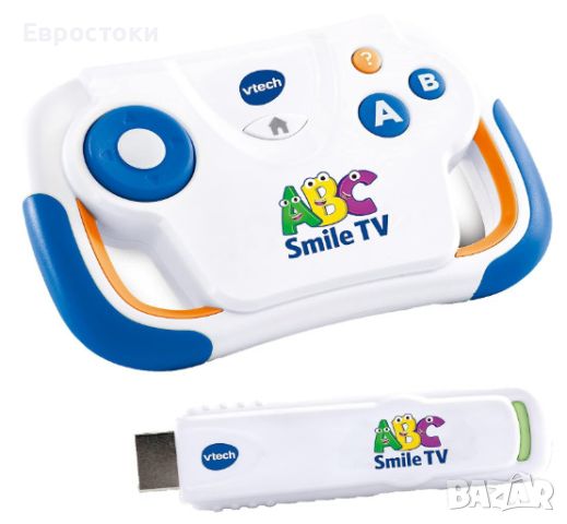 Детска безжична конзола VTech ABC Smile TV, детски образователен компютър, снимка 5 - Образователни игри - 45553490
