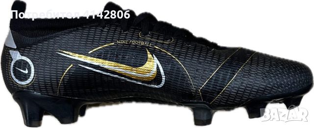 Nike Mercurial Vapor 14 Black/Gold - Професионални, снимка 3 - Футбол - 46372345