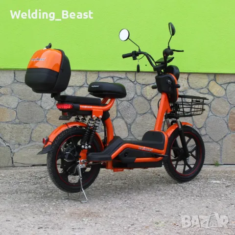 Електрическо колело-мотопед MaxMotors EBZ 18 750W/48V/20Ah - ORANGE, снимка 5 - Мотоциклети и мототехника - 50016822