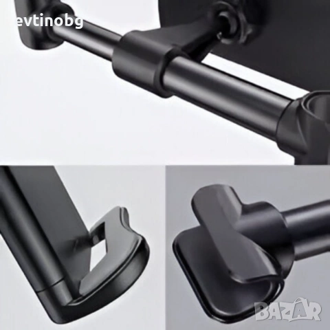 Регулируема стойка за телефон и таблет за седалка на автомобил – 360° въртене, снимка 7 - Аксесоари и консумативи - 53822363