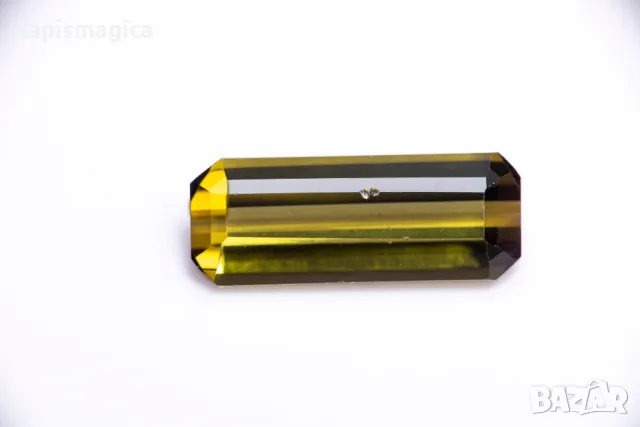 Зелен турмалин 4.34ct VS багета шлифовка, снимка 1 - Други - 47078717