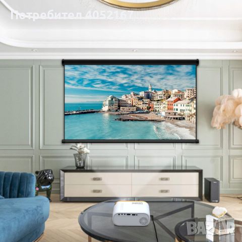МИНИ ПРОЕКТОР LED Zenwire  FULL HD TV HDMI 3000 lm, снимка 2 - Плейъри, домашно кино, прожектори - 45081122