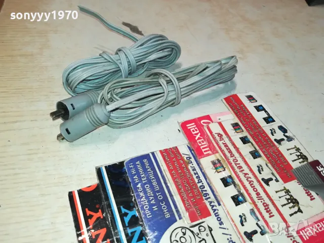 NATIONAL PANASONIC-КАБЕЛИ ЗА ТОНКОЛОНИ С РЕТРО БУКСИ 2Х2.2М 0104251200, снимка 2 - Тонколони - 49722227