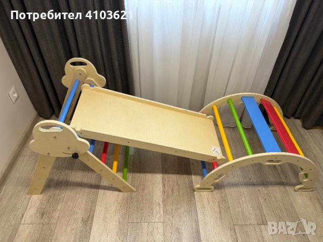 НОВ Монтесори дървен комплект за игра. Пиклер, снимка 2 - Мебели за детската стая - 53414234