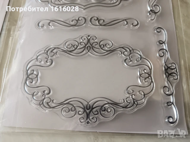Прозрачни силиконови печати на рамки и цветя., снимка 3 - Други - 50943708