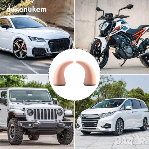 3D стикери „Дяволски рогца“ за автомобил – розови, 2 броя Марка: JNNJ Материал: Екологична полиурет, снимка 3 - Аксесоари и консумативи - 51820743